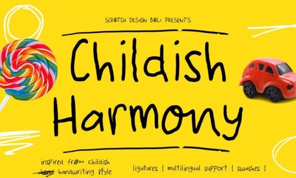 Childish Harmony Font - Featured Image