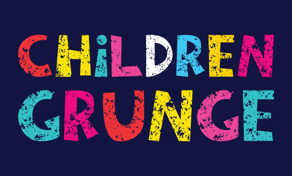 Children Grunge Font - Featured Image