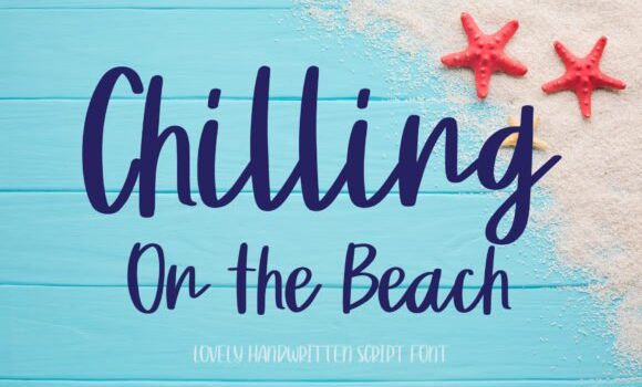 Chilling on the Beach Font - Featured Image