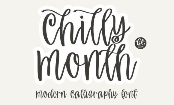 Chilly Month Font Fonts Free Download Chilly Month Font - Featured Image
