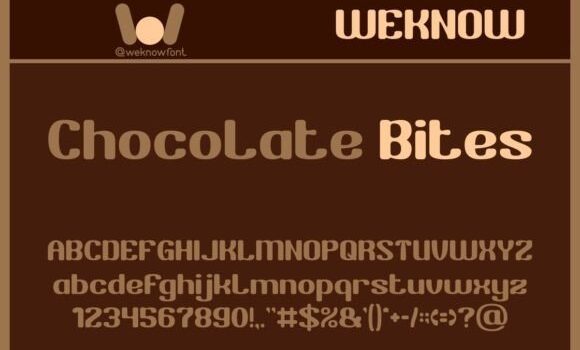 Chocolate Bites Font Fonts Free Download Chocolate Bites Font - Featured Image