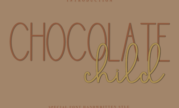 Chocolate Child Font - Featured Image
