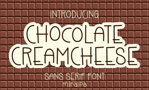 Chocolate Creamcheese Font - Featured Image