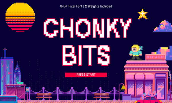 Chonky Bits Font Fonts Free Download Chonky Bits Font - Featured Image