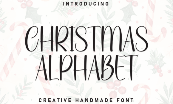 Christmas Alphabet Font - Featured Image