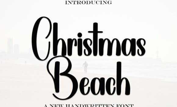 Christmas Beach Font - Featured Image