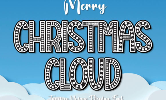 Christmas Cloud Font - Featured Image