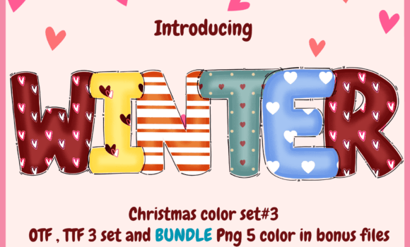 Christmas Color Set 3  Font - Featured Image