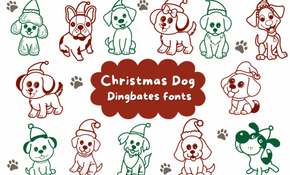 Christmas Dog Font Fonts Free Download Christmas Dog Font - Featured Image