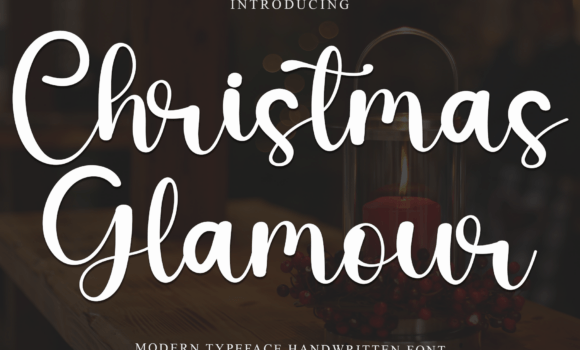 Christmas Glamour Font - Featured Image