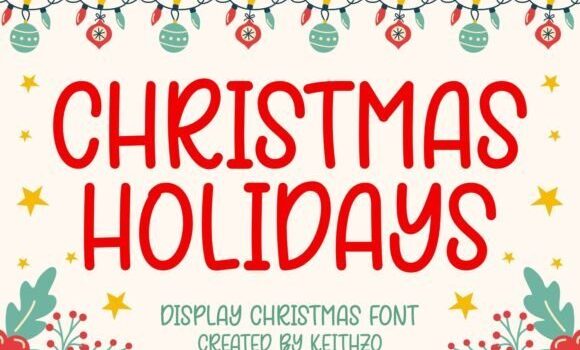 Christmas Holidays Font - Featured Image