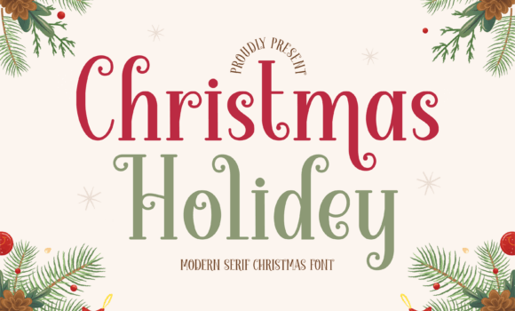 Christmas Holidey Font - Featured Image