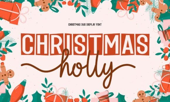 Christmas Holly Duo Font - Featured Image