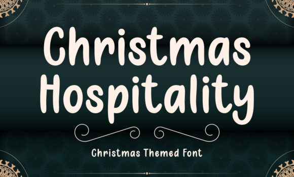 Christmas Hospitality Font - Featured Image