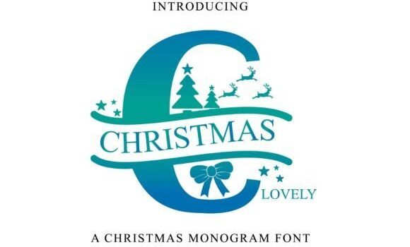 Christmas Lovely Monogram Font - Featured Image