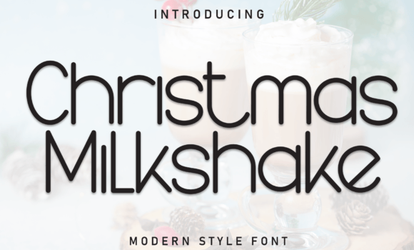 Christmas Milkshake Font - Featured Image
