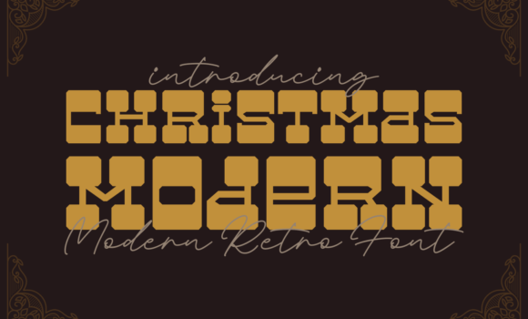 Christmas Modern Font - Featured Image