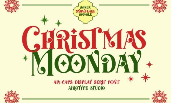 Christmas Moonday Font Fonts Free Download Christmas Moonday Font - Featured Image
