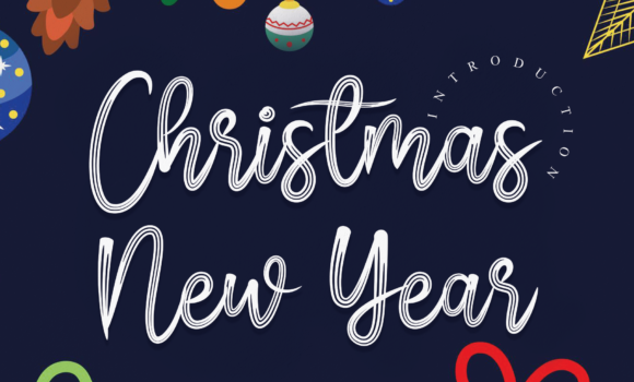 Christmas New Year Font - Featured Image