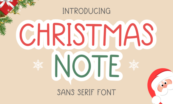 Christmas Note Font - Featured Image