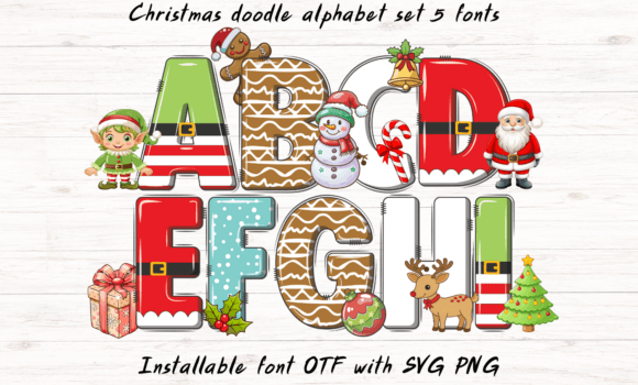 Christmas Set Font Fonts Free Download Christmas Set Font - Featured Image