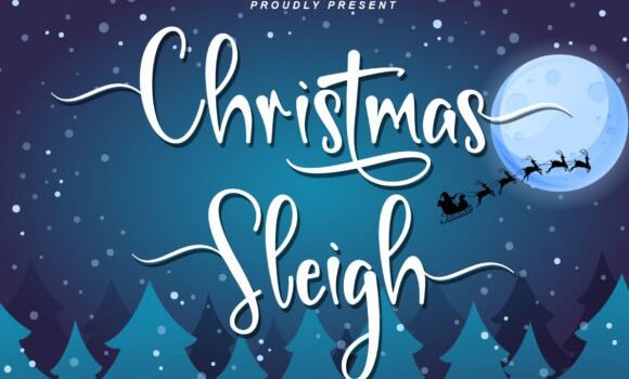 Christmas Sleigh Font - Featured Image