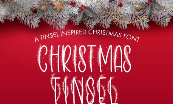 Christmas Tinsel Font Fonts Free Download Christmas Tinsel Font - Featured Image