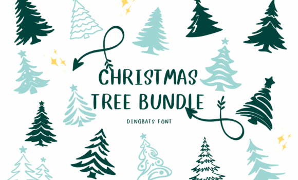 Christmas Tree Bundle Font Fonts Free Download Christmas Tree Bundle Font - Featured Image