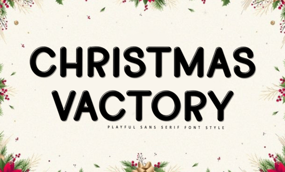 Christmas Vactory Font Fonts Free Download Christmas Vactory Font - Featured Image