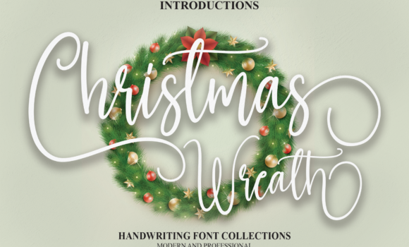 Christmas Wreath Font Fonts Free Download Christmas Wreath Font - Featured Image