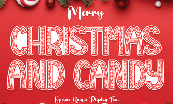 Christmas and Candy Font - Featured Image