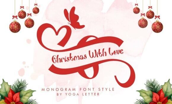 Christmas with Love Font - Featured Image