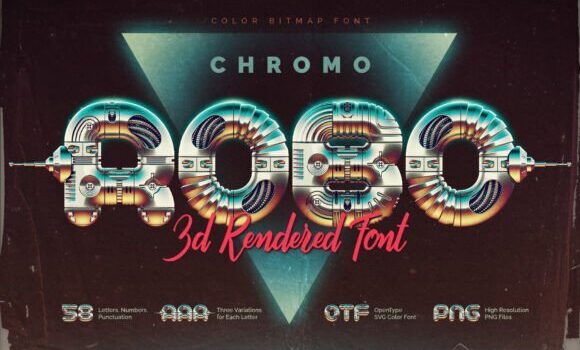 Chromo Robo Font - Featured Image
