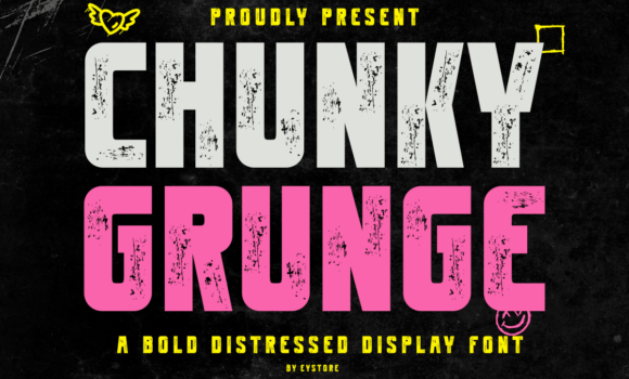 Chungkygrunge Regular Font - Featured Image