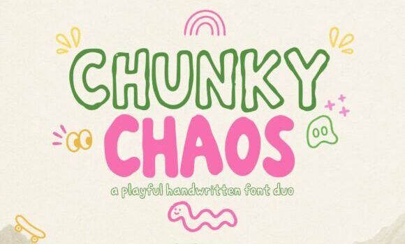 Chunky Chaos Font - Featured Image