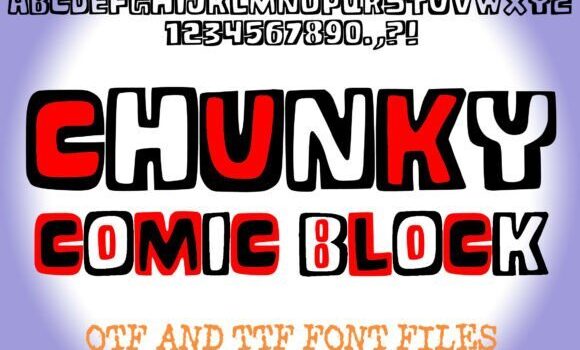 Chunky Comic Block  Font - Featured Image