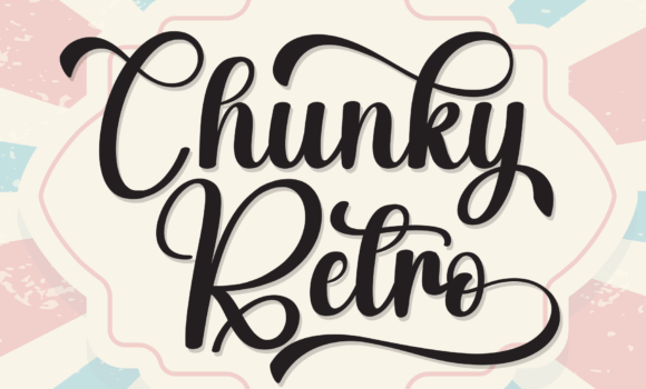 Chunky Retro Font - Featured Image