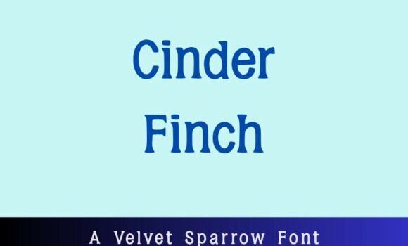 Cinder Finch Font - Featured Image