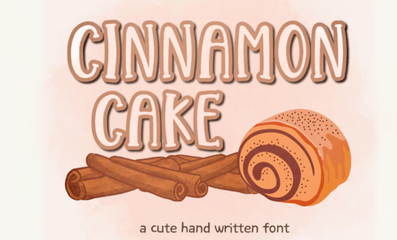 Cinnamon Cake Font - Featured Image