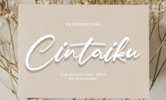 Cintaiku Font Fonts Free Download Cintaiku Font - Featured Image