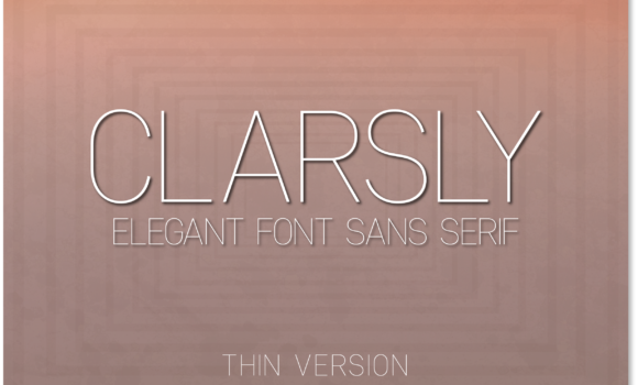 Clarsly Thin Font Fonts Free Download Clarsly Thin Font - Featured Image