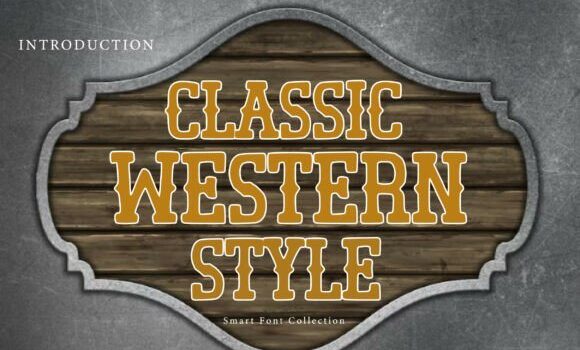 Classic Western Style Font - Featured Image