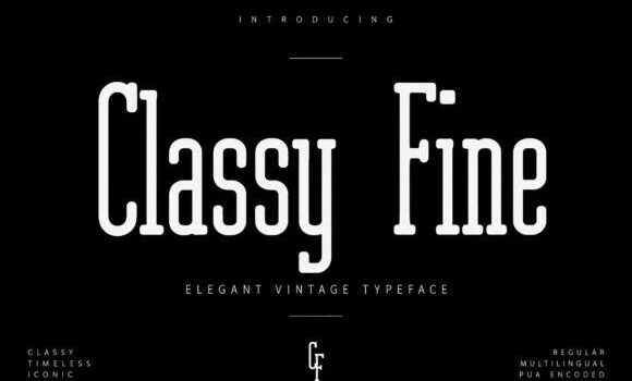 Classy Fine Font - Featured Image
