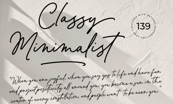 Classy Minimalist Font Fonts Free Download Classy Minimalist Font - Featured Image