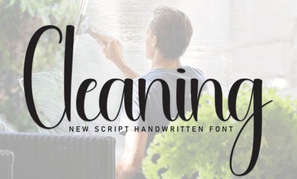 Cleaning Font Fonts Free Download Cleaning Font - Featured Image