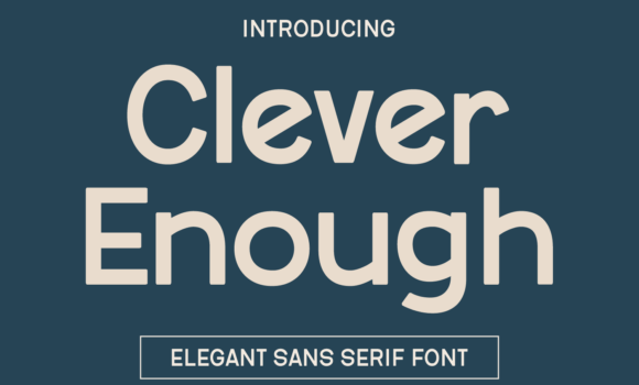 Clever Enough Font - Featured Image