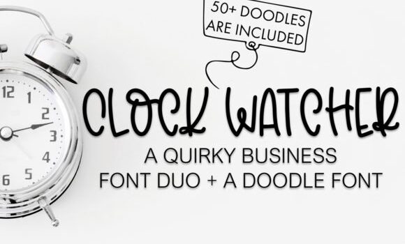 Clock Watcher Font - Featured Image