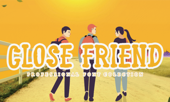 Close Friend Font - Featured Image