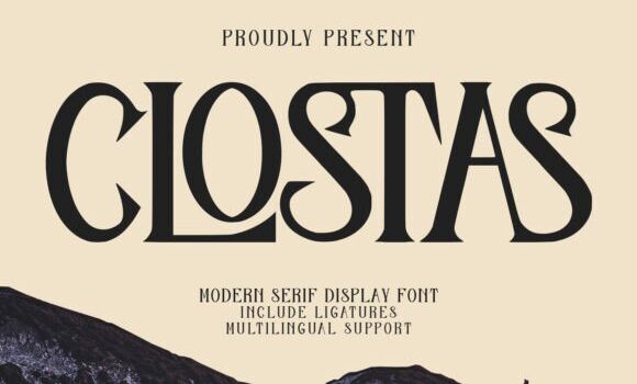 Clostas Font Fonts Free Download Clostas Font - Featured Image