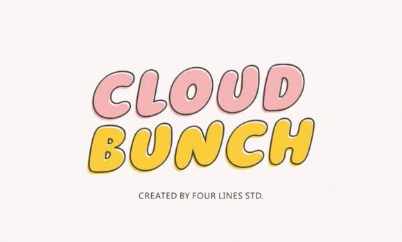 Cloud Bunch Font - Featured Image